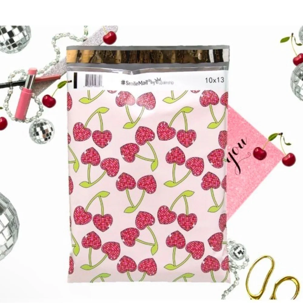 Sparkling Cherries Polymailer Bags 10”x13” set of 10 bags